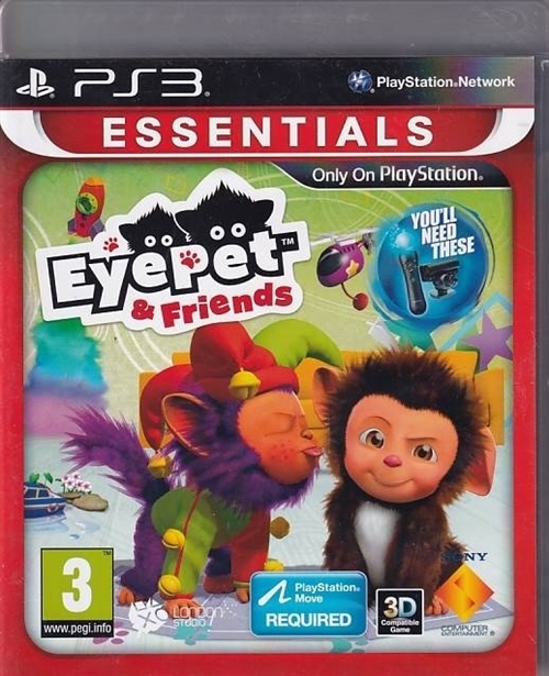 EyePet and Friends Essentials - PS3 (B Grade) (Used) (eng)